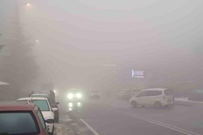 Kayseri’de sis görüş mesafesini düşürdü