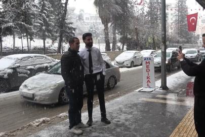 Kilis’e kar yağışı etkili oluyor