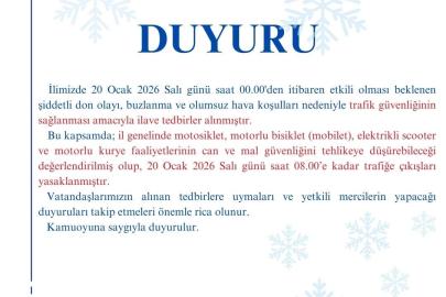 Kırşehir’de motokuryelerin trafiğe çıkışına kısıtlama getirildi