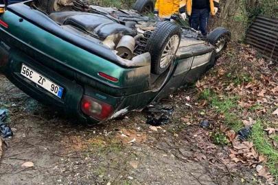Kontrolden çıkan otomobil takla attı: 1 ölü