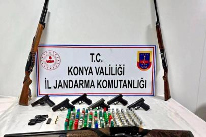 Konya’da silah operasyonu: 2 tutuklama