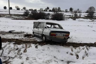 Köy korucusu kazada yaralandı