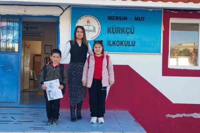 Köy okulu 2 öğrenci için açık: Öğrenciler karnelerini aldı