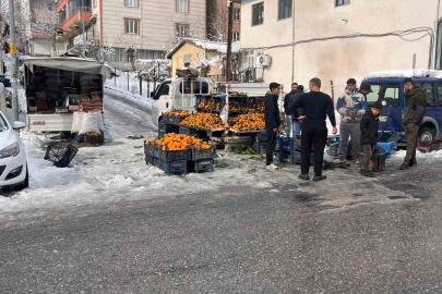 Kulp’ta kar esareti: Pazar esnafının büyük çoğunluğu tezgah açamadı