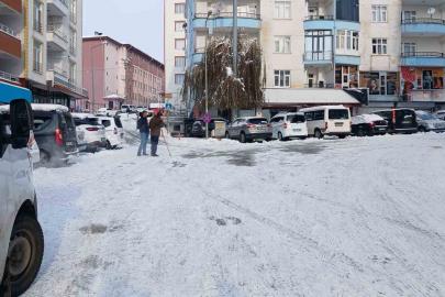 Kulp’ta kar manzaraları