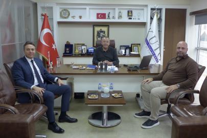 Kuşadası İlçe Emniyet Müdürü Demirelli, KUTO Başkanı Akdoğan ile görüştü