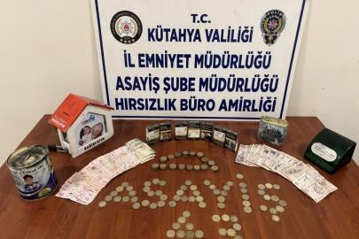 Kütahya’da 4 ayrı hırsızlık olayının şüphelisi saklandığı iş yerinin bodrumunda yakalandı