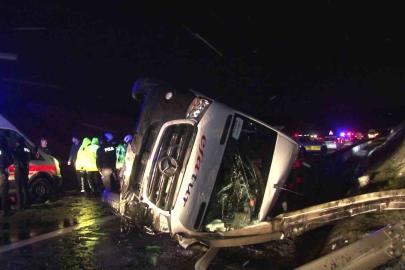 Kuzey Marmara Otoyolu’nda kar yağışı kaza getirdi: 11 yaralı