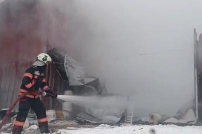 Malatya’da depo yangını