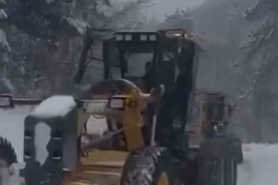 Mengen’de kar küreme çalışmaları başladı