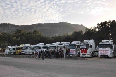 Mersin Silifkeli kamyonculardan taşeron tepkisi