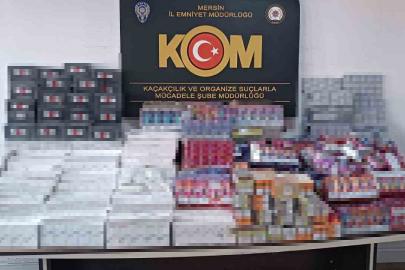 Mersin’de binlerce kaçak ürün ele geçirildi