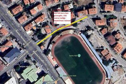 Nevşehir Bahçelievler Mahallesi’nde geçici trafik düzenlemesi