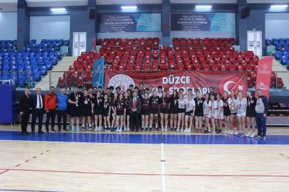 Okul sporları korfbol heyecanı sona erdi