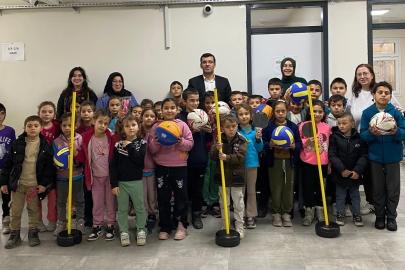 Okullara spor malzemesi desteği