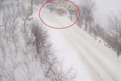 Ordu’da tır, 600 metre uçurumdan yuvarlandı: Kaza anı kamerada