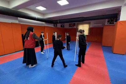 Ortaokul öğrencileri gönüllerince eğlendi