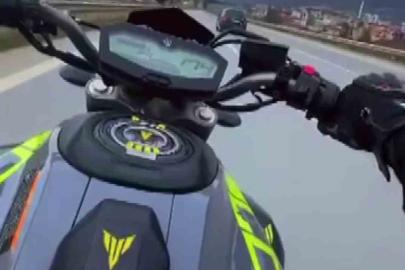 Otobanda 174 kilometre hızla ölüme meydan okuyan motosikletliye 45 bin TL ceza