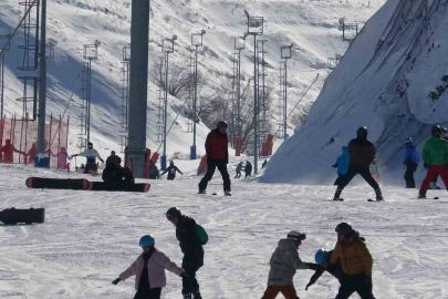 Palandöken’de kayak coşkusu