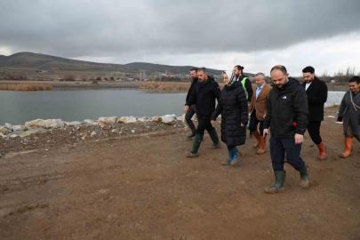 Pursaklar Belediyesi Gümüşoluk Göleti’nin çalışmalarına devam ediyor