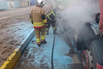 Reyhanlı’da tır yangını