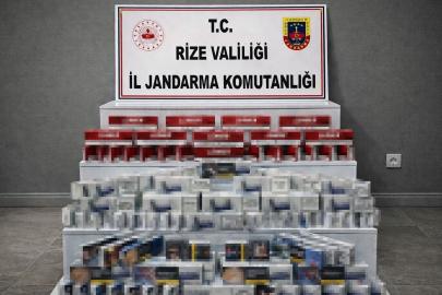 Rize’de kaçak sigara operasyonu