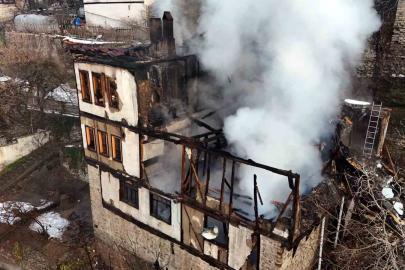 Safranbolu’da 46 günde aynı mahallede ikinci konak yangını