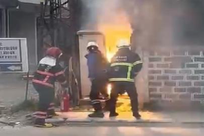 Sakarya’da trafo yangınındaki patlama paniğe neden oldu