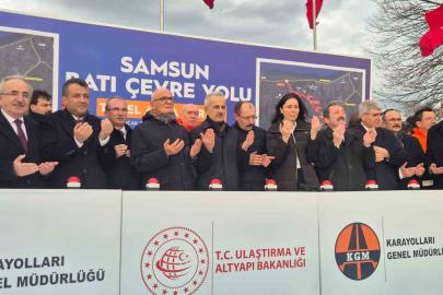 Samsun Batı Çevre Yolu’nun temeli atıldı