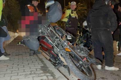 Samsun’da motosiklet servis minibüsüne çarptı: 1 yaralı