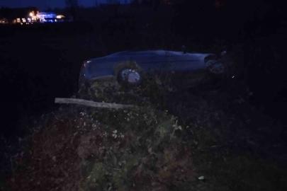 Samsun’da otomobil şarampole yuvarlandı: 3 yaralı