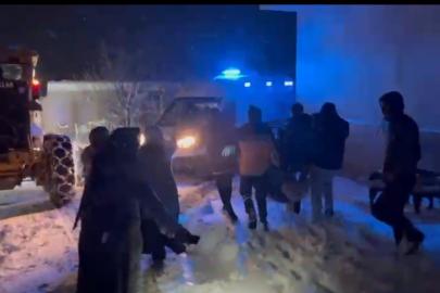 Sancısı tutan hamile kadın için ekipler seferber oldu