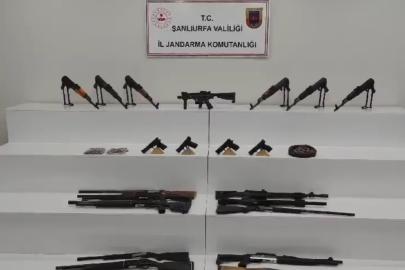 Şanlıurfa’da çok sayıda silah ve mühimmat ele geçirildi: 7 gözaltı