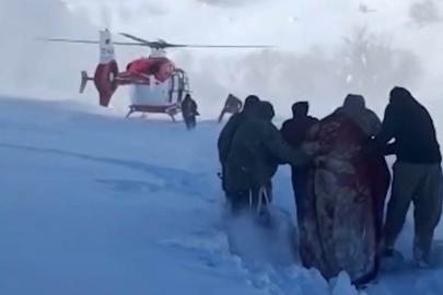 Şemdinli’de nefes kesen kurtarma: Kar esaretindeki hamile kadın için zamanla yarış