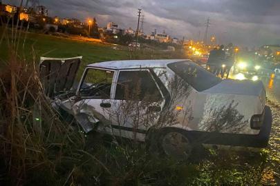 Serik’te iki otomobilin karıştığı kazada 1 kişi yaralandı