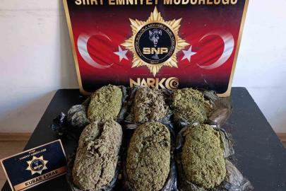 Siirt’te 3 kilo esrar ele geçirildi
