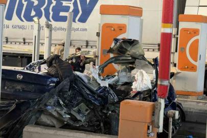 Silivri Kuzey Marmara gişelerinde feci kaza: 2 ölü, 1 ağır yaralı