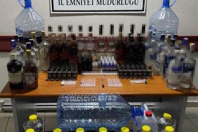 Sinop’ta litrelerce kaçak ürün ele geçirildi