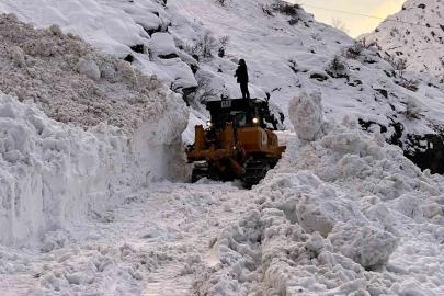 Şırnak’ta çığ nedeniyle kapanan yol ulaşıma açıldı