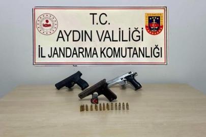 Söke’de 3 ruhsatsız tabanca ele geçirildi