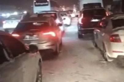 TAG Otoyolu Gaziantep kesiminde kar esareti: Çok sayıda araç mahsur kaldı