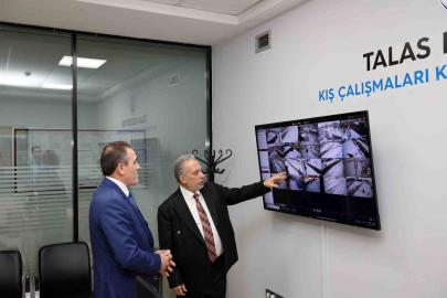 Talas’ta kış çalışmalarına teknolojik takip