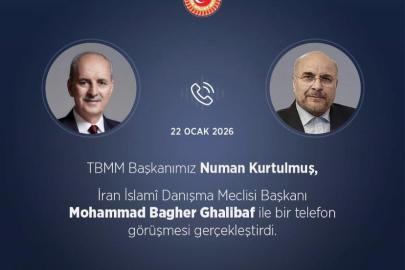 TBMM Başkanı Kurtulmuş, İran İslami Danışma Meclisi Başkanı Ghalibaf ile telefonda görüştü