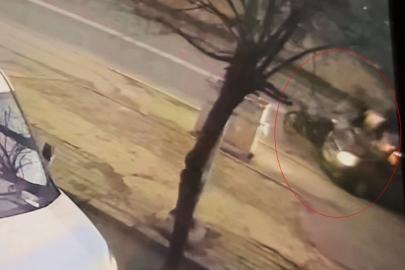 Tekirdağ’da 2 kişinin yaralandığı feci kaza kamerada