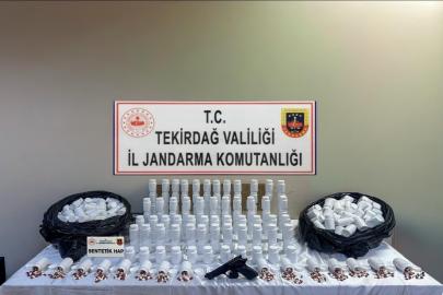 Tekirdağ’da narkotik operasyonu: Yüklü miktarda sentetik ecza ele geçirildi