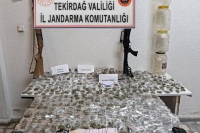Tekirdağ’da uyuşturucu operasyonunda satışa hazır esrar ele geçirildi