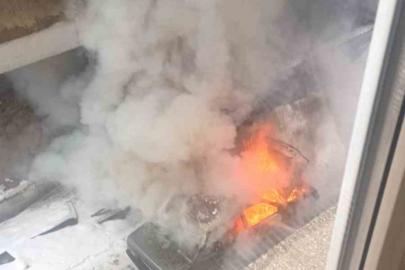 Tofaş araç alevlere teslim oldu