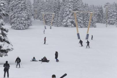 Uludağ’da kar kalınlığı 95 santimetreye ulaştı