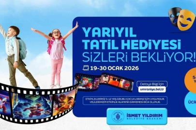 Ümraniye Belediyesi’nden çocuklara yarıyıl tatili hediyesi