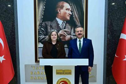 Vali Hüseyin Aksoy, Almanya Başkonsolosu Dr. Regine Grienberger’i makamında kabul etti